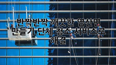 ✨ 반짝반짝 깨끗한 염산면 만들기! 단체 청소 서비스로 해결 🧹